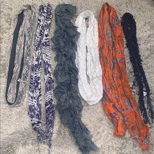 Bundle of 6 scarfs all different!